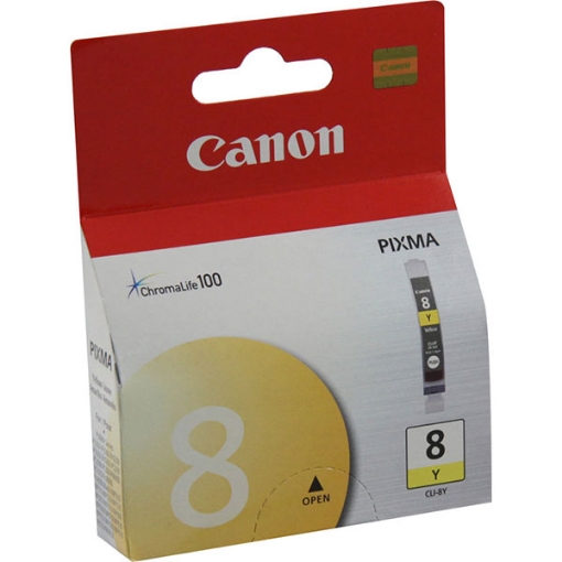 Picture of Canon 0623B002 (CLI-8Y) Yellow Inkjet Cartridge (280 ml)