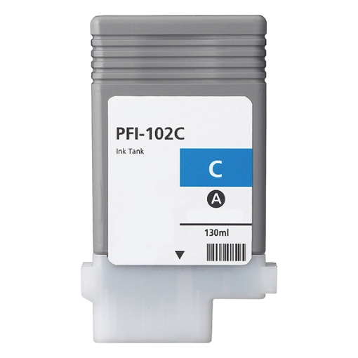 Picture of Compatible 0896B001 (PFI-102C) Cyan Inkjet Cartridge (130 Yield)