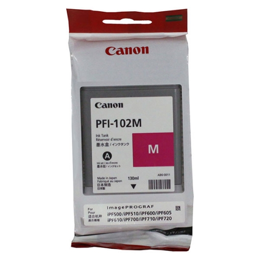 Picture of Canon 0897B001 (PFI-102M) Magenta Inkjet Cartridge (130 Yield)