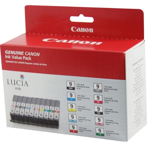 Picture of Canon 1033B005 (PGI-9) All Colors Inkjet Cartridge (10 pk)