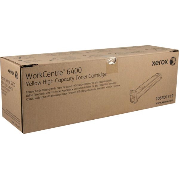 Picture of Xerox 106R01319 Yellow Toner Cartridge (16500 Yield)