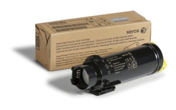 Picture of Xerox 106R03479 High Yield Yellow Toner Cartridge (2500 Yield)