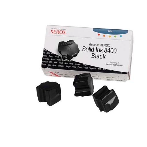 Picture of Xerox 108R00604 Black Solid Ink Sticks (3400 Yield)