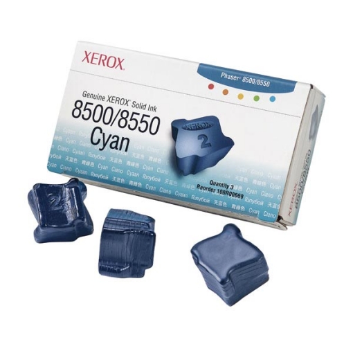 Picture of Xerox 108R00669 Cyan Solid Ink Sticks (3000 Yield)
