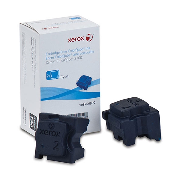 Picture of Xerox 108R00990 Cyan ColorQube Ink (2/Box) (4200 Yield)