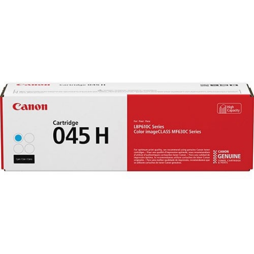 Picture of Canon 1245C001AA (045H) High Yield Cyan Toner Cartridge (2200 Yield)