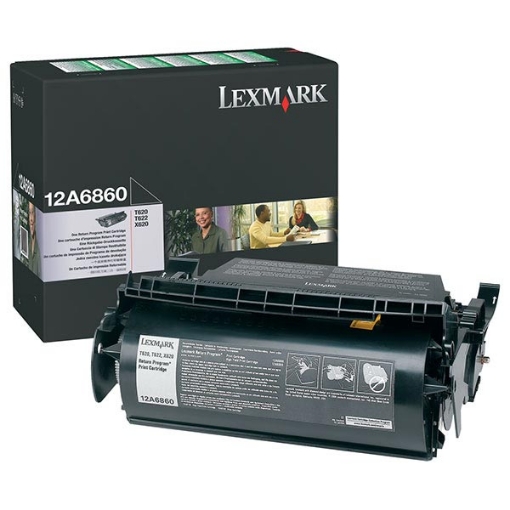 Picture of Lexmark 12A6860 Black Print Cartridge (10000 Yield)