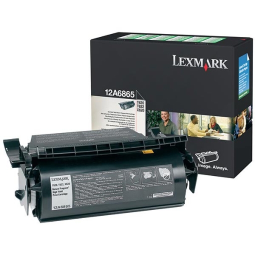 Picture of Lexmark 12A6865 Black Toner Cartridge (300000 Yield)