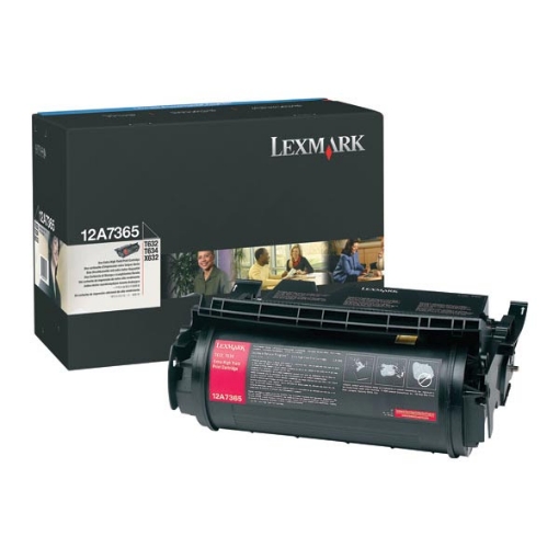 Picture of Lexmark 12A7365 Black Toner Cartridge (32000 Yield)