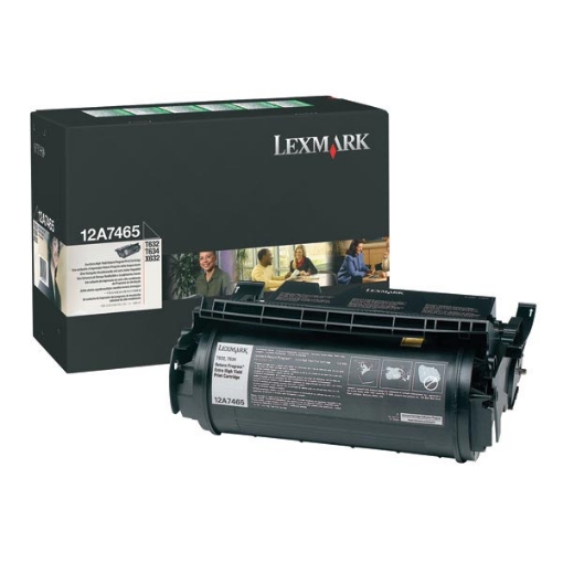 Picture of Lexmark 12A7465 Black Print Cartridge (32000 Yield)