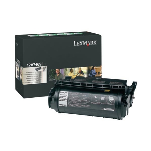 Picture of Lexmark 12A7469 Black Toner Cartridge (32000 Yield)