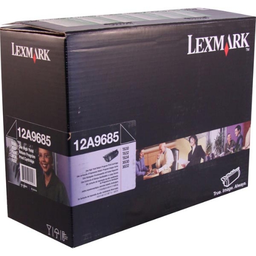 Picture of Lexmark 12A9685 High Yield Black Toner (21000 Yield)