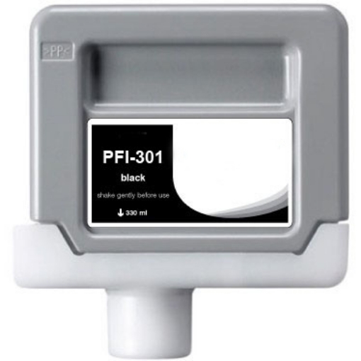 Picture of Compatible 1486B001 (PFI-301Bk) Black Inkjet Cartridge (330 ml)