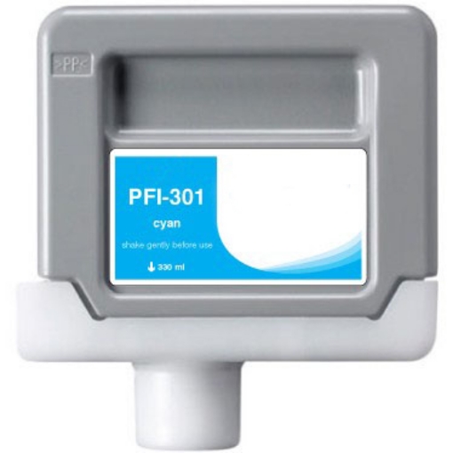 Picture of Compatible 1487B001 (PFI-301C) Cyan Inkjet Cartridge (330 ml)