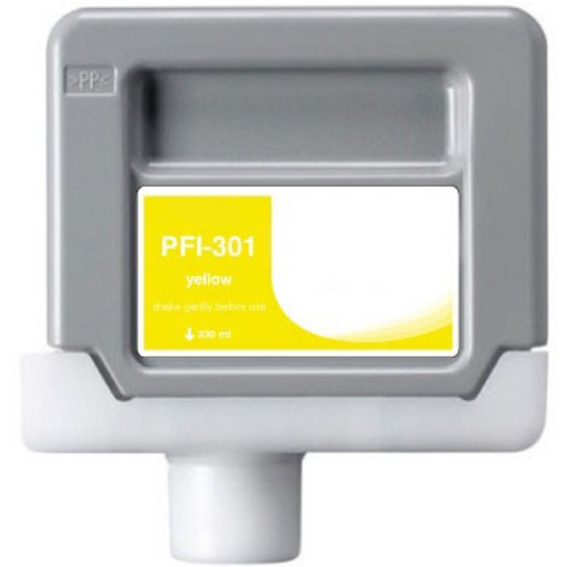 Picture of Compatible 1489B001 (PFI-301Y) Yellow Inkjet Cartridge (330 ml)