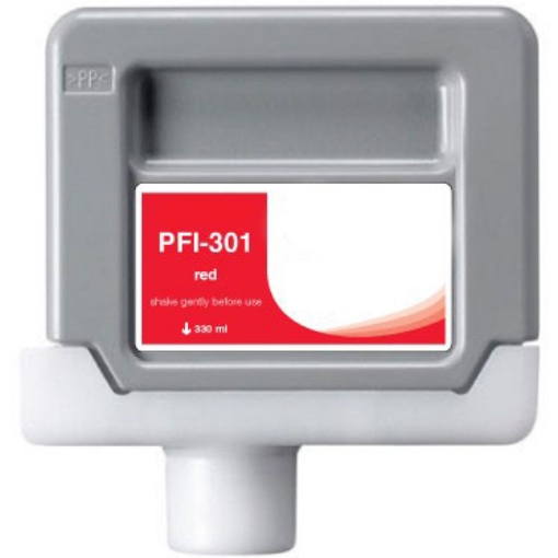 Picture of Compatible 1492B001 (PFI-301Red) Red Inkjet Cartridge (330 ml)