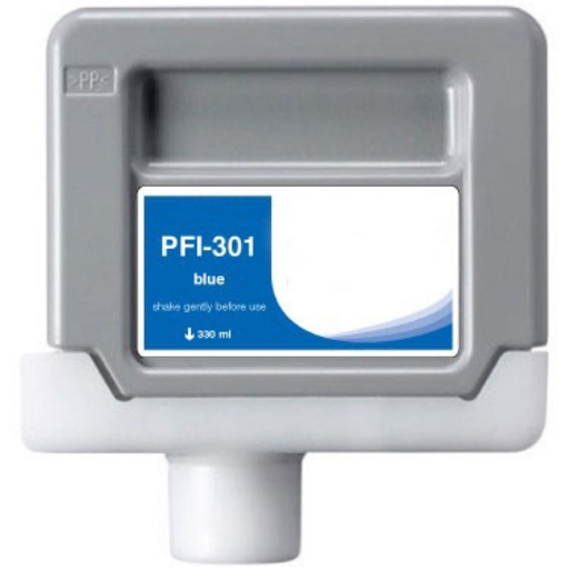 Picture of Compatible 1494B001 (PFI-301B) Blue Inkjet Cartridge (330 ml)