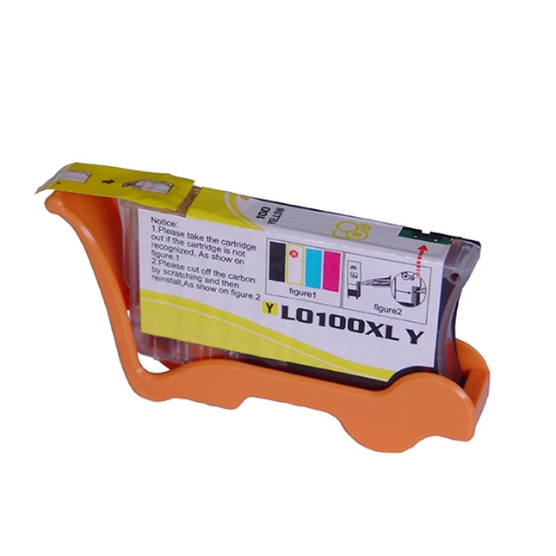 Picture of Compatible 14N1071 (Lexmark #100Y XL) Yellow Ink Cartridge (600 Yield)