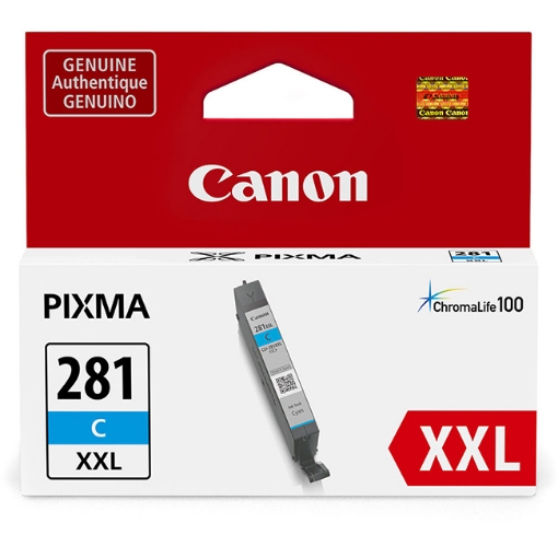 Picture of Canon 1980C001 (CLI-281 XXL) Super High Yield Cyan Ink Tank (820 Yield)