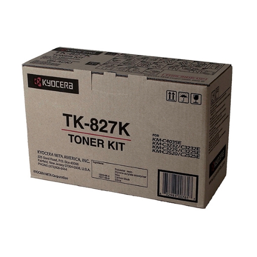 Picture of Kyocera Mita 1T02FZ0US0 (TK-827K) Black Toner Cartridge