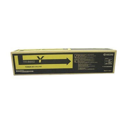 Picture of Kyocera Mita 1T02MNAUS0 (TK-8602Y) Yellow Toner Cartridge (20000 Yield)