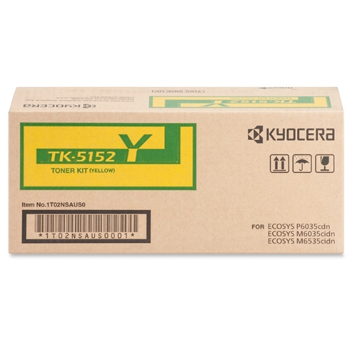 Picture of Copystar 1T02NSAUS0 (TK-5152Y) Yellow Toner Cartridge (10000 Yield)