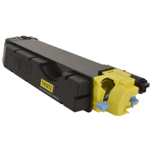 Picture of Compatible 1T02TVAUS0 (TK-5272Y) Yellow Toner Cartridge (6000 Yield)