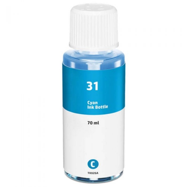 Picture of Compatible 1VU26AN (HP 31) Cyan Ink Bottle (8000 Yield)