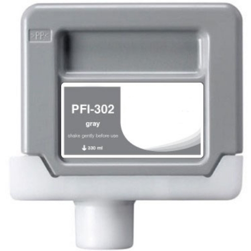 Picture of Compatible 2217B001AA (PFI-302GY) Gray Inkjet Cartridge (330 ml)