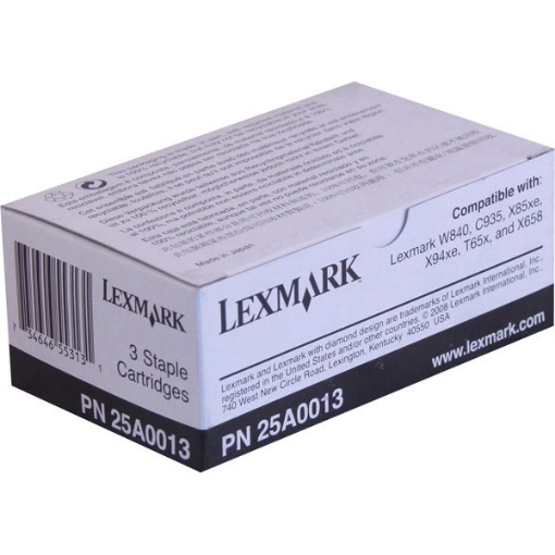 Picture of Lexmark 25A0013 Staple Cartridge (3 Ctg/Box)