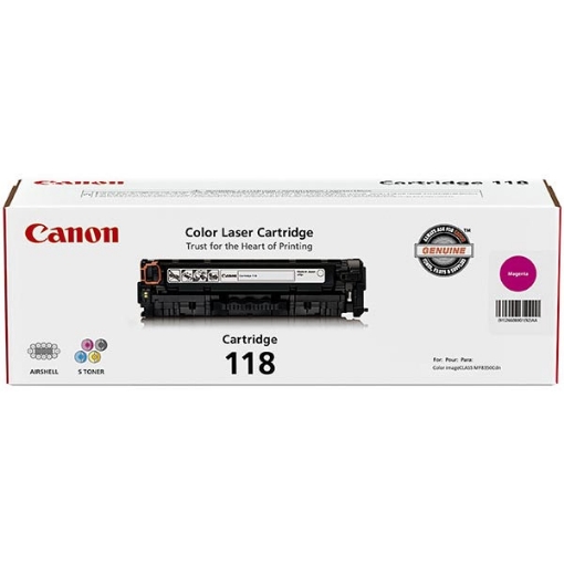 Picture of Canon 2660B001AA (Canon 118) Magenta Laser Toner Cartridge (2900 Yield)