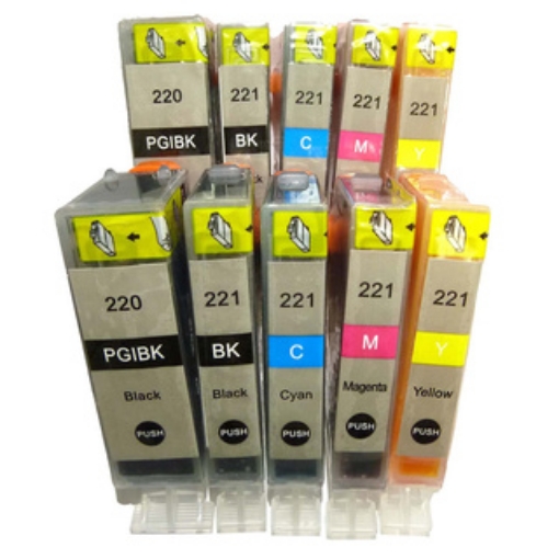 Picture of Bundled 4547B001 (4549B001) High Yield BK, C, M, Y Inkjet Cartridges