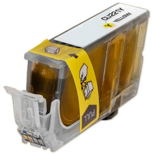 Picture of Compatible 2949B001 (CLI-221Y) Yellow Inkjet Cartridge (420 Yield)