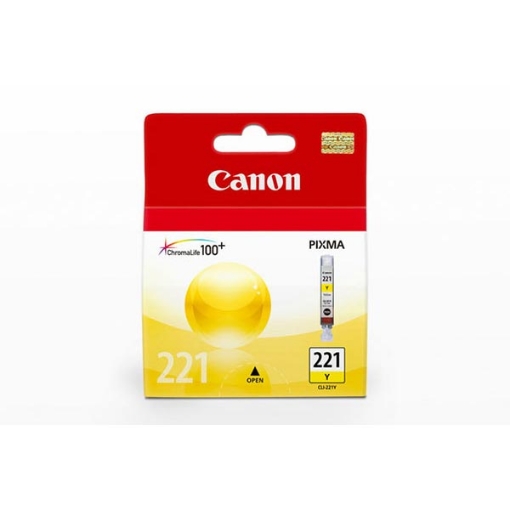 Picture of Canon 2949B001 (CLI-221Y) Yellow Inkjet Cartridge (420 Yield)