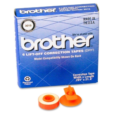Show details for Brother 3015 Black Lift-Off Correct Tape (6 pk) Picture of Brother 3015 Black Lift-Off Correct Tape (6 pk)