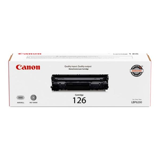 Picture of Canon 3483B001 (CRG-126) Black Toner Cartridge (2100 Yield)