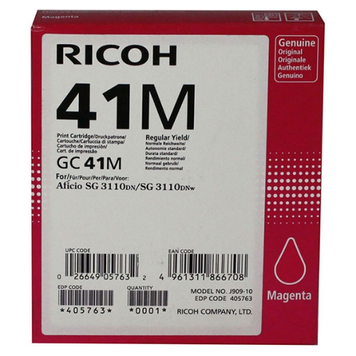 Picture of Ricoh 405763 Magenta Inkjet Cartridge (2500 Yield)
