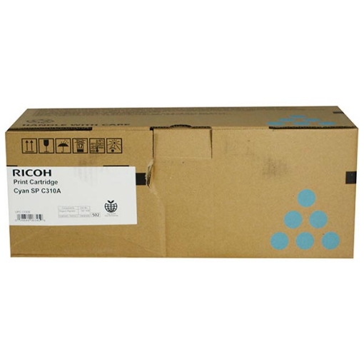 Picture of Ricoh 406345 (Type SPC310A) Cyan Toner Cartridge (2500 Yield)