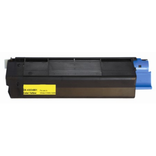 Picture of Compatible 43034801 (Type C6) Yellow Toner Cartridge (3000 Yield)