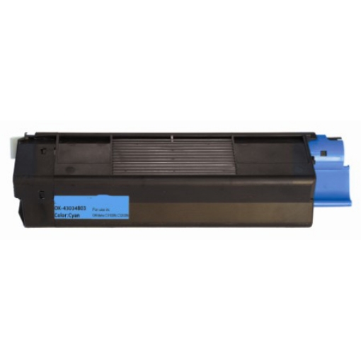 Picture of Compatible 43034803 (Type C6) Cyan Toner Cartridge (3000 Yield)