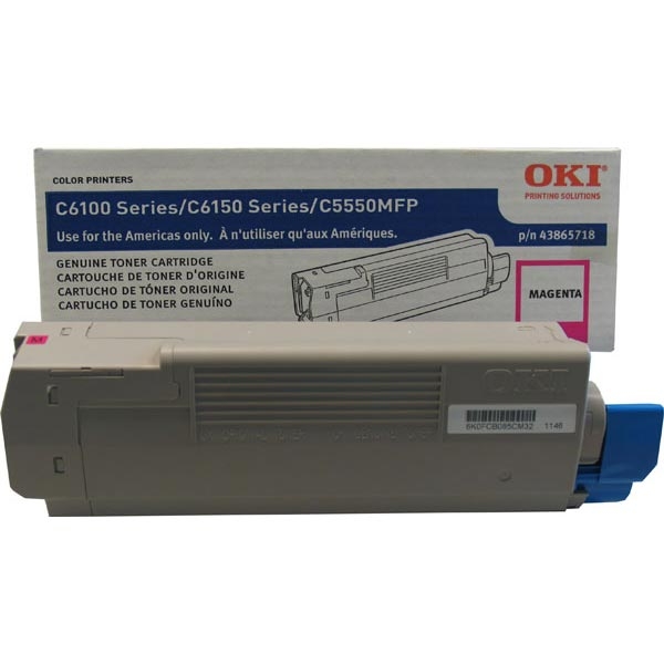 Picture of Okidata 43865718 Magenta Toner Cartridge (6000 Yield)