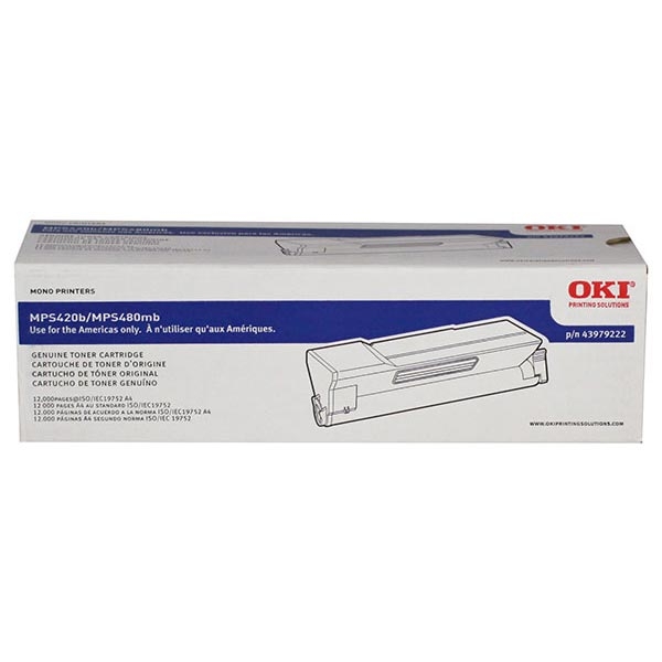 Picture of Okidata 43979222 Black Toner (12000 Yield)