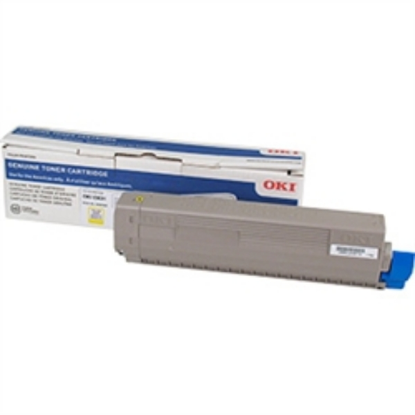 Picture of Okidata 44844509 Yellow Toner Cartridge (10000 Yield)