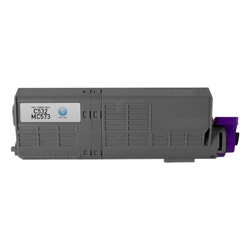 Picture of Compatible 46490603 High Yield Cyan Toner Cartridge (6000 Yield)