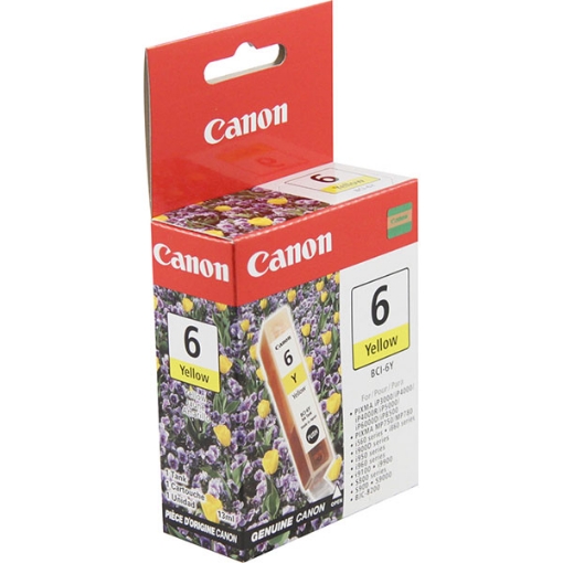 Picture of Canon 4708A003 (BCI-6Y) Yellow Inkjet Cartridge