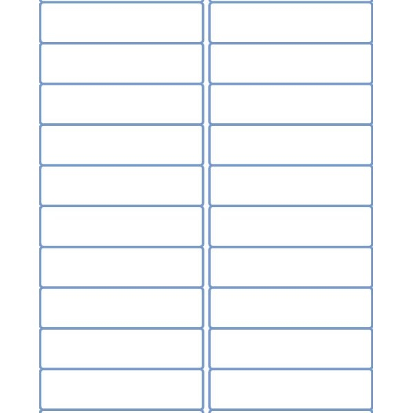 Picture of Compatible 5161 N/A Address Labels (100 sheets per pack) (1" x 4")