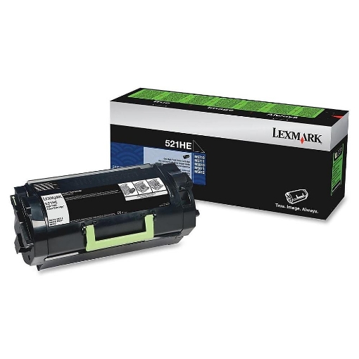 Picture of Lexmark 52D1H0E Black Laser Toner Cartridge (25000 Yield)