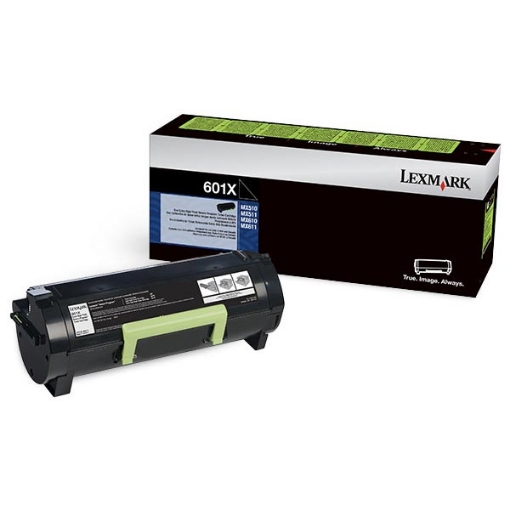 Picture of Lexmark 60F1X00 (Lexmark #601X) Extra High Yield Black Toner Cartridge (20000 Yield)