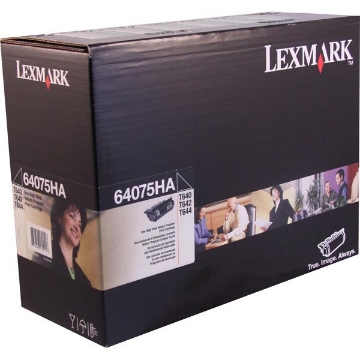 Show details for Lexmark 64075HA High Yield Black Toner Cartridge (21000 Yield) Picture of Lexmark 64075HA High Yield Black Toner Cartridge (21000 Yield)