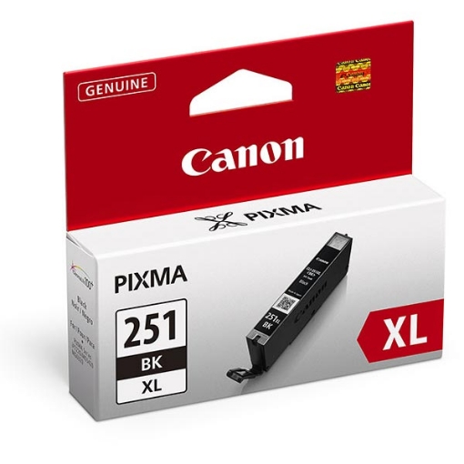 Picture of Canon 6448B001 (CLI-251XL) Black Inkjet Cartridge (4425 Yield)